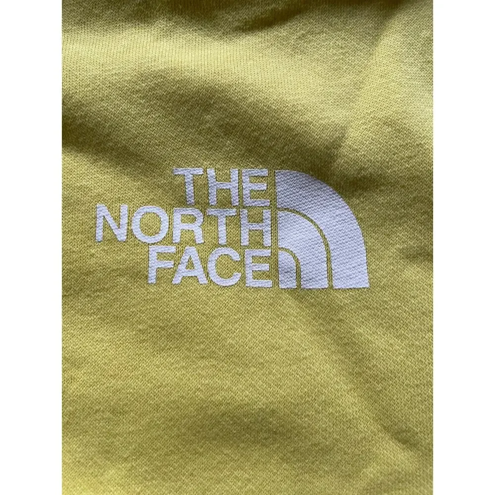 The North Face Mens/Teen Yellow Sweatshirt Size Large Hoodie Oversize Dopamine